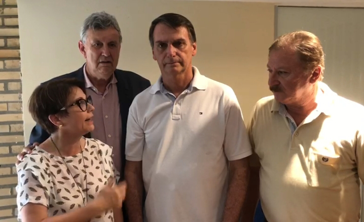 Em vídeo, Bolsonaro agradece apoio de Reinaldo Azambuja