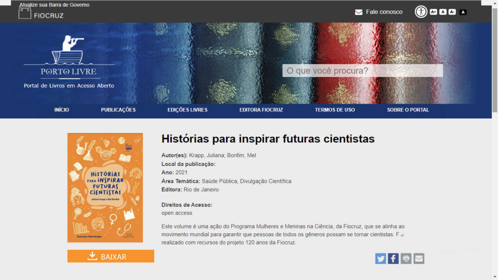 Livro conta história de pesquisadoras para inspirar futuras cientistas