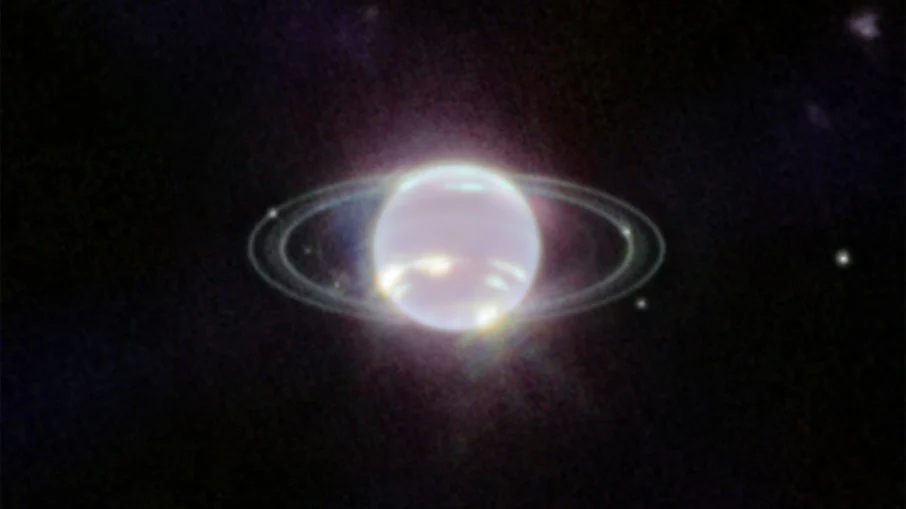 James Webb captura imagem mais nítida dos anéis de Netuno